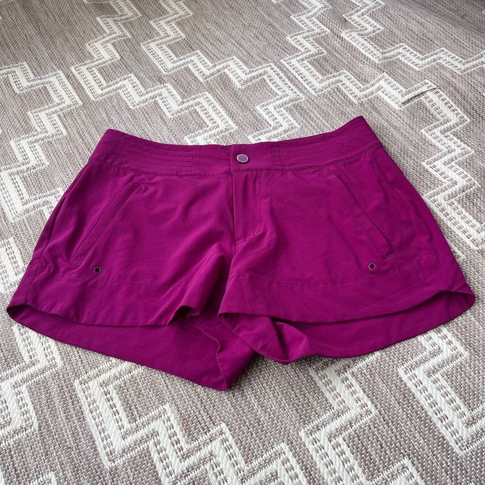 Athleta Purple Athletic Shorts Lightweight and Comfortable
